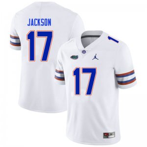 Men's Florida Gators #17 Kahleil Jackson NCAA Nike White Authentic Stitched College Football Jersey DBD3462OO